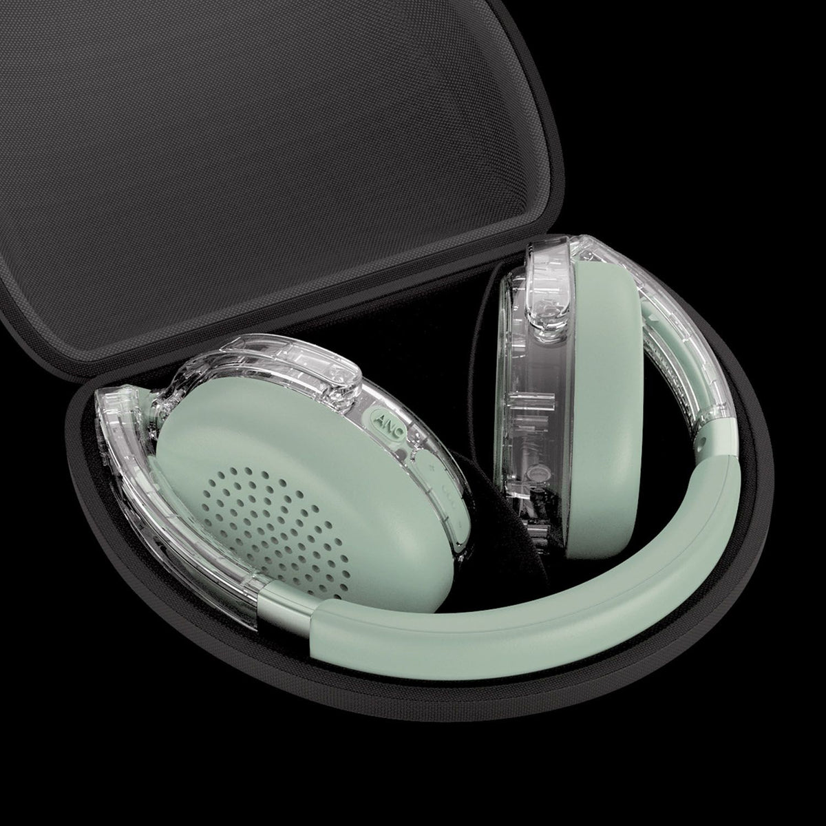Mixx Trådløse On-Ear Hodetelefoner StreamQ Go ANC Clear Grønn