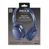 Mixx Trådløse On-Ear Hodetelefoner StreamQ Go ANC Clear Marineblå