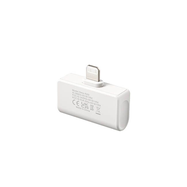 Boya Trådløs 2.4 GHz Mikrofon 2x Omic-D Lightning Hvit