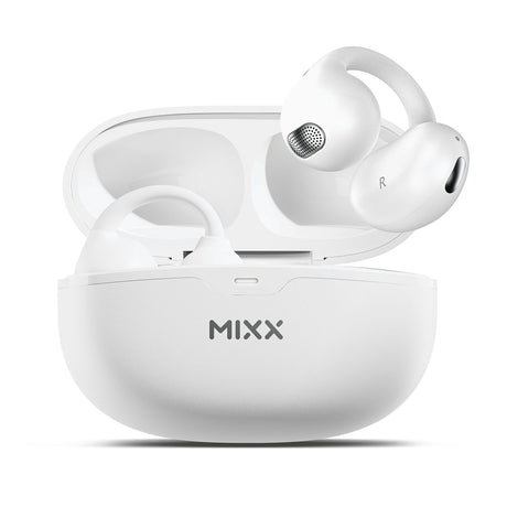 Mixx Trådløse Open-Ear Hodetelefoner StreamBuds Switch Clips Hvit