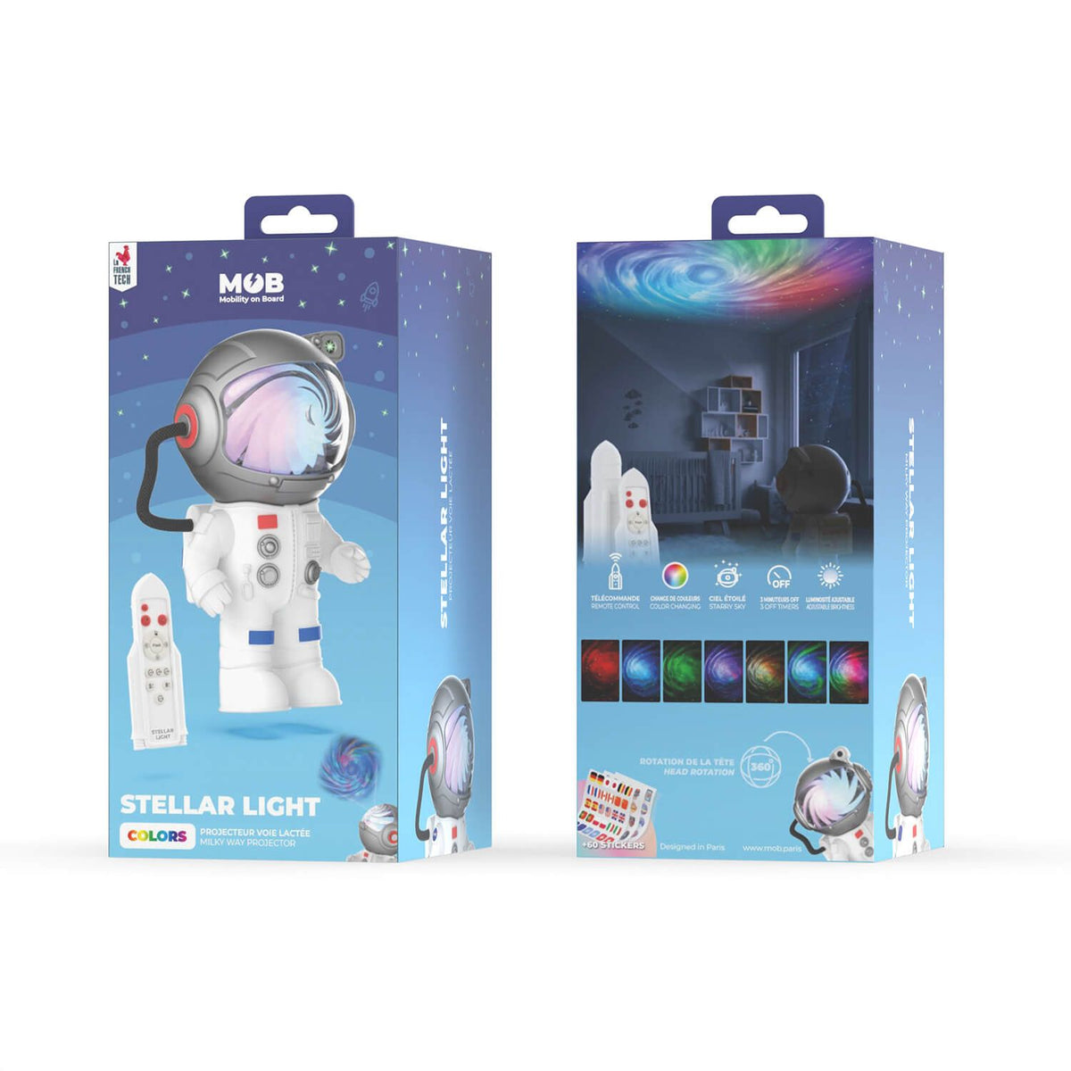 Mobility on Board Projektor Stellar Light Space Hvit Astronaut