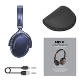 Mixx Trådløse On-Ear Hodetelefoner StreamQ Go ANC Clear Marineblå