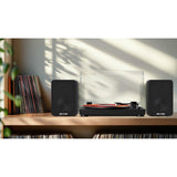 Mixx System 5 Vinylskivspiller Stereo med Høyttaler Svart
