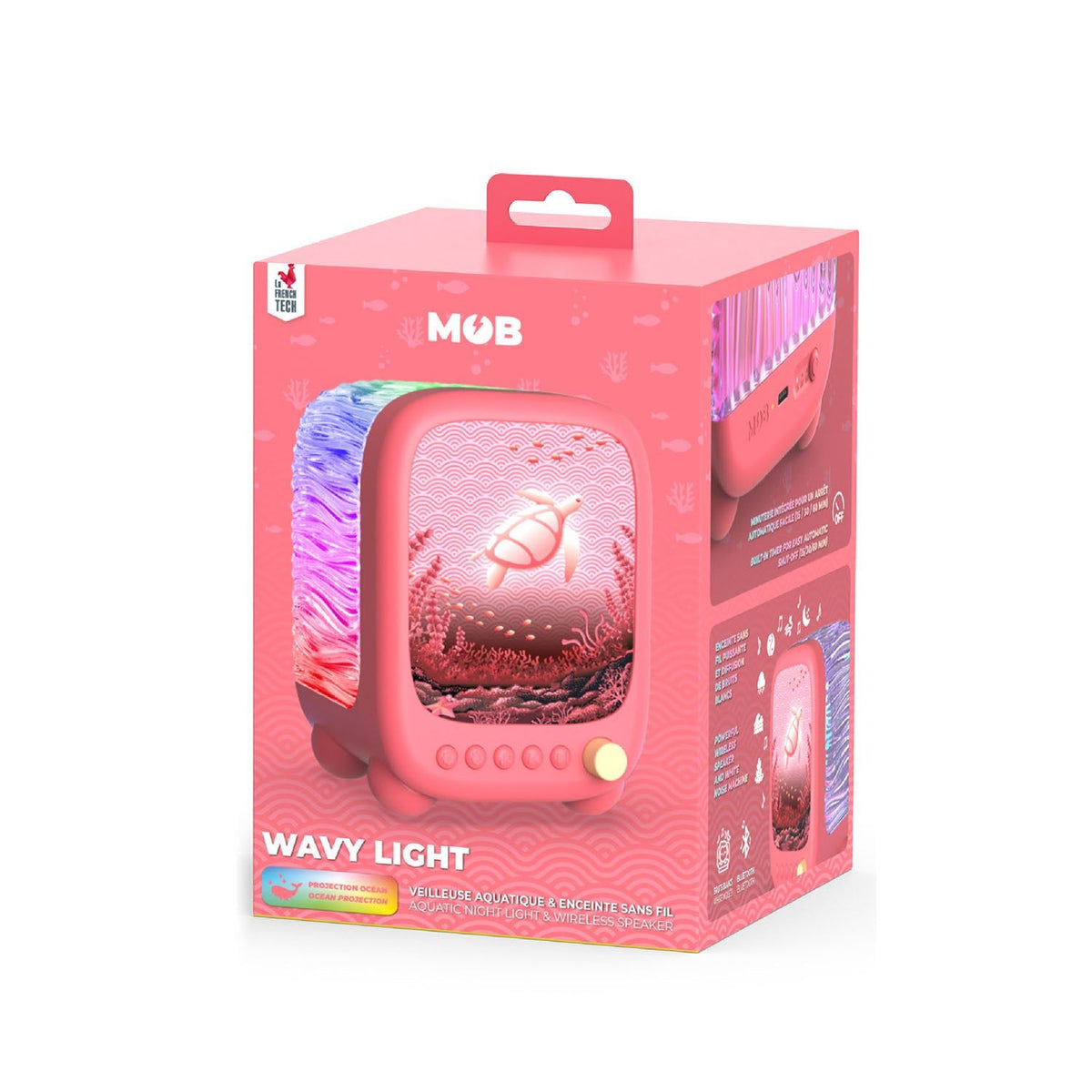 Mobility on Board Nattlampa Ocean Wavy Light Coral Pink