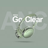 Mixx Trådløse On-Ear Hodetelefoner StreamQ Go ANC Clear Grønn