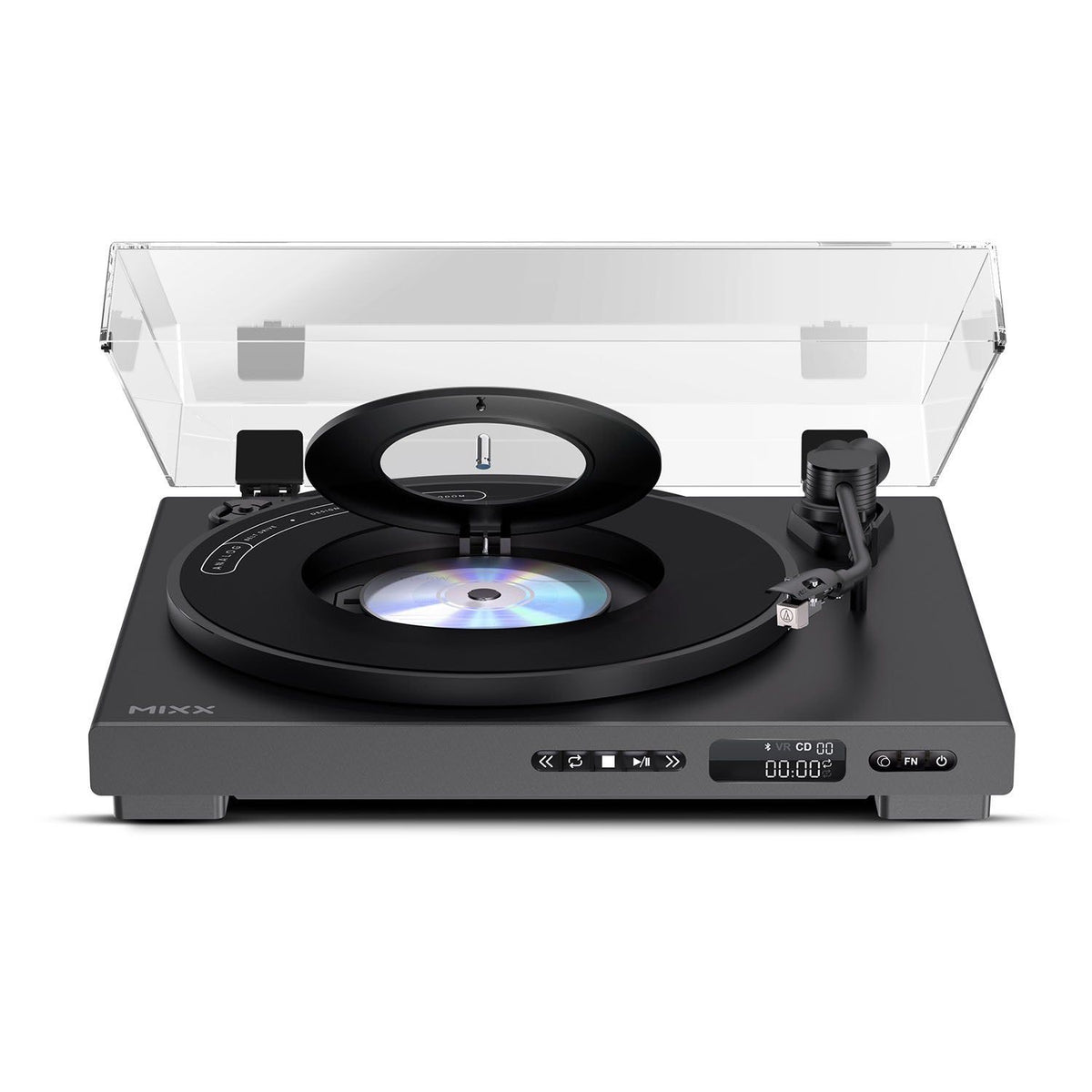 Mixx Analog Plus 2-i-1 Vinyl- og CD-Spiller Svart