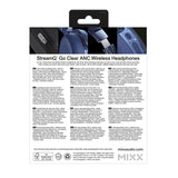 Mixx Trådløse On-Ear Hodetelefoner StreamQ Go ANC Clear Marineblå