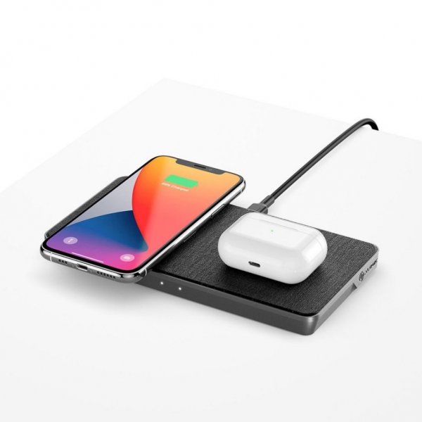 ALOGIC Ultra Power 3-i-1 Trådløs Dobbel Ladeplattform