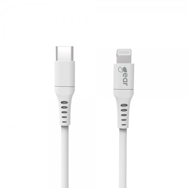 Gear USB-C/Lightning Kabel 1 meter Hvit