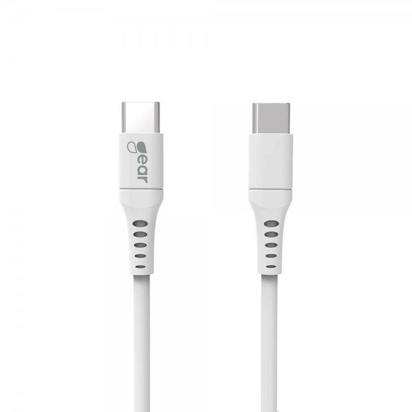 Gear USB-C/USB-C Kabel 1 meter Hvit