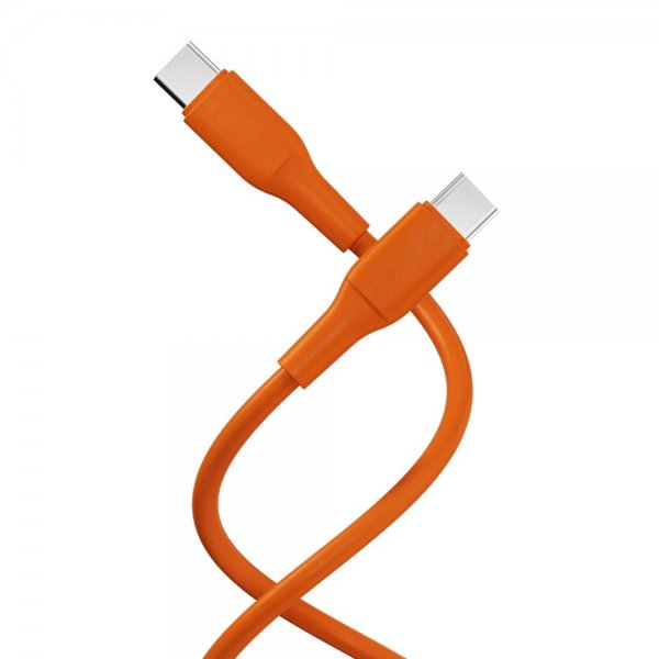 X2O USB-C til USB-C Kabel Superflex 60W 1.5m Oransje