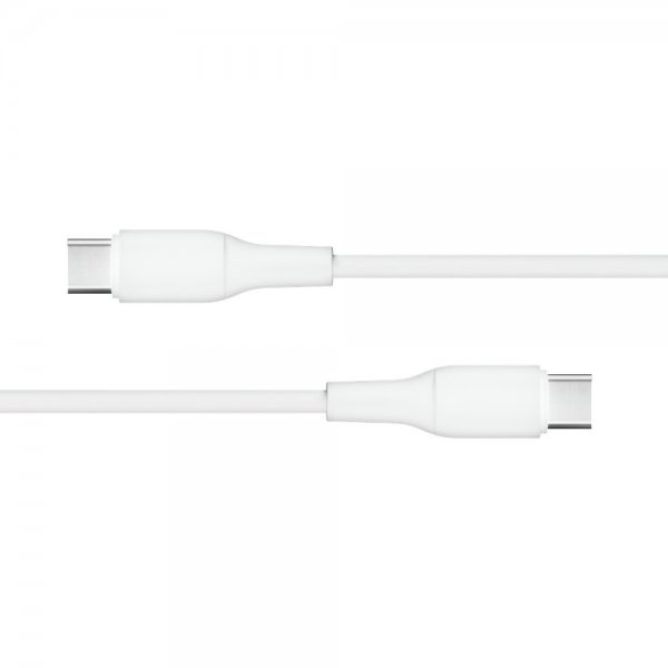 X2O USB-C til USB-C Kabel Superflex 60W 1.5m Hvit