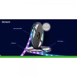 Deltaco Smart Home Utendørs LED-strip RGB IP65 2x5m