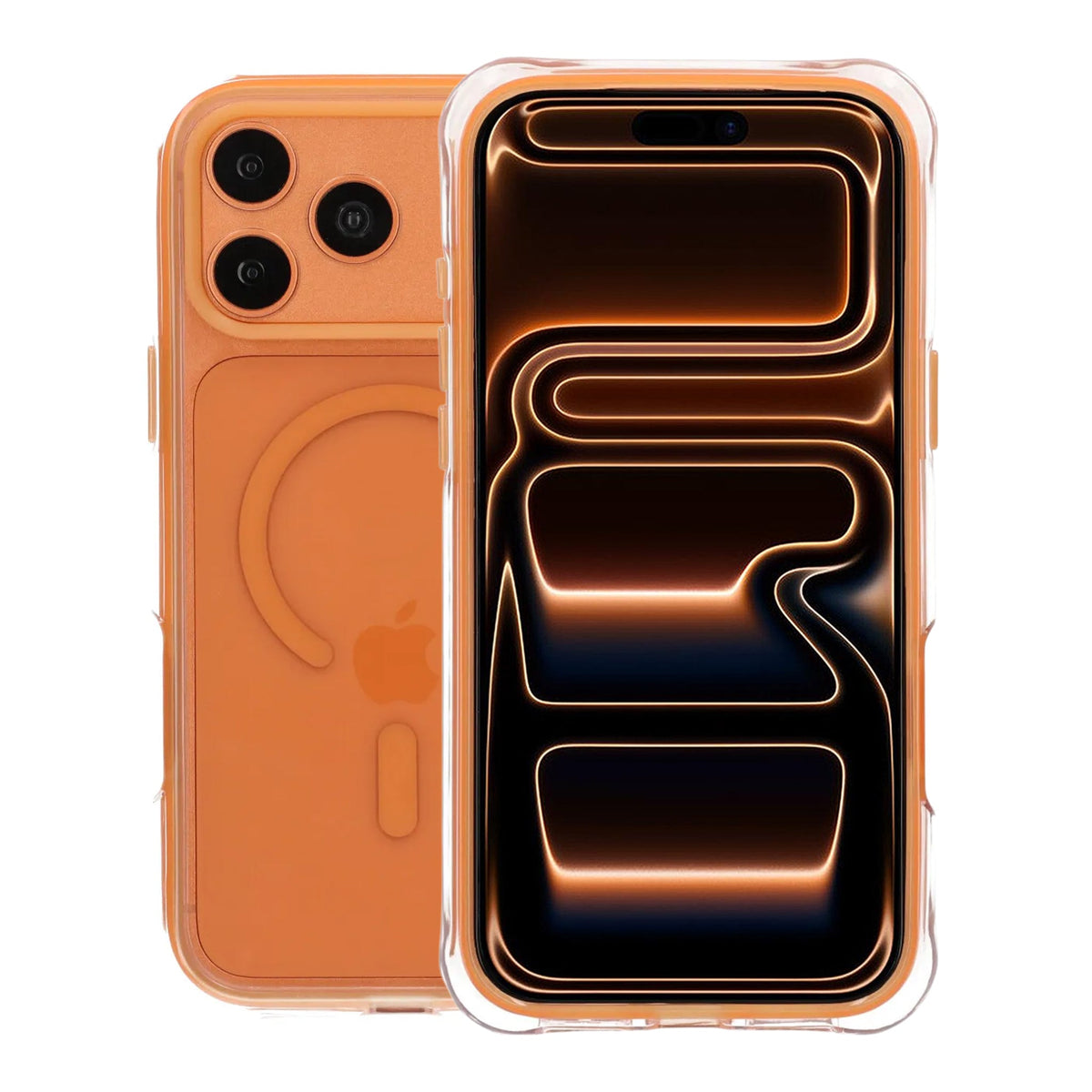 iPhone 17 Pro Max/iPhone 18 Pro Max Deksel Airbag MagSafe Oransje