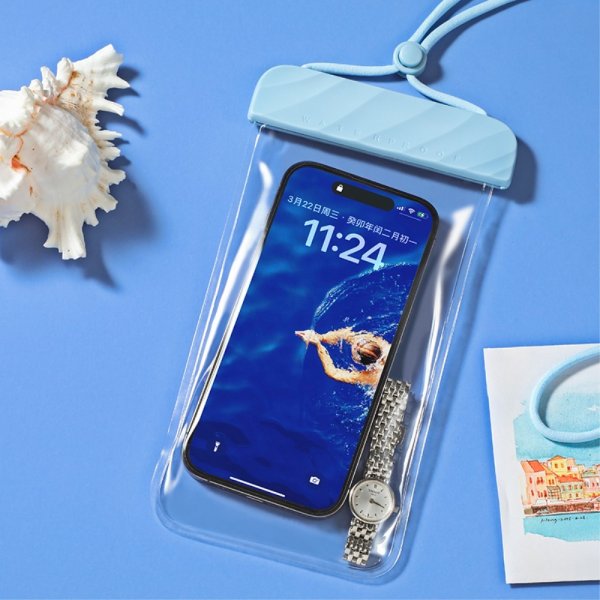 Vanntett Pouch IPX8 Blå