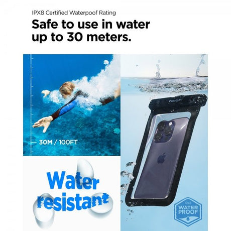 Spigen Vanntett Etui Aqua Shield Svart