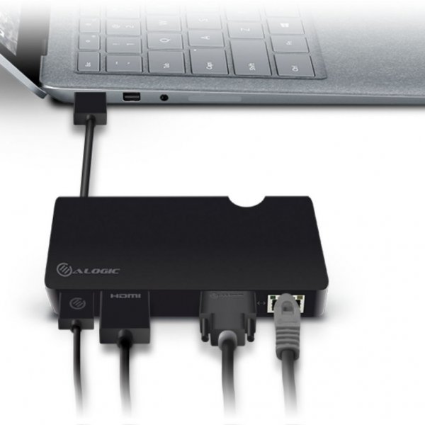 ALOGIC USB 3.0 dokkingstasjon med HDMI, VGA, Ethernet og USB