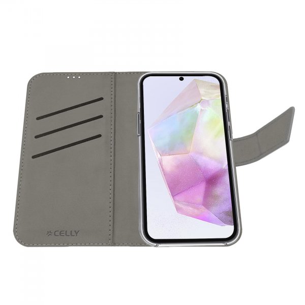 Celly Samsung Galaxy A36 Etui Wally Wallet Case Svart