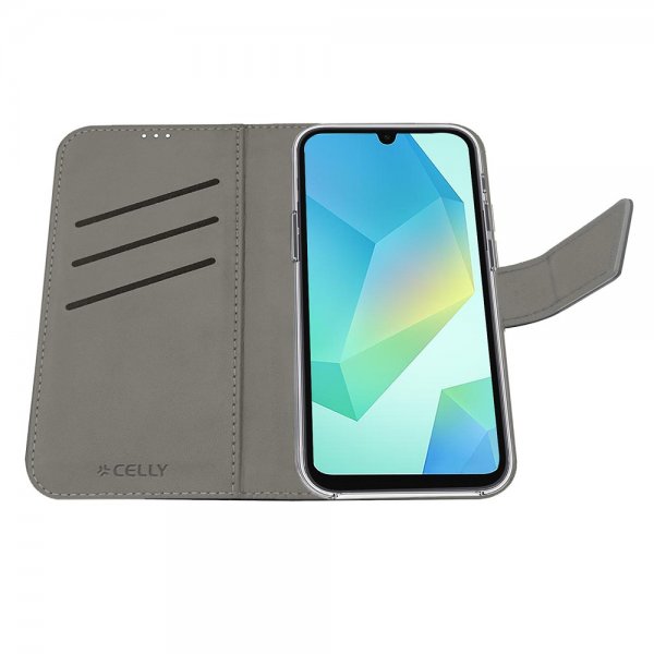 Celly Samsung Galaxy A17 Etui Wally Wallet Case Svart