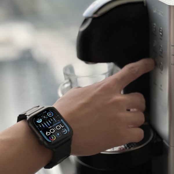 Just Mobile Apple Watch 44/45/46mm/Apple Watch Ultra Armbånd Karbonfiber