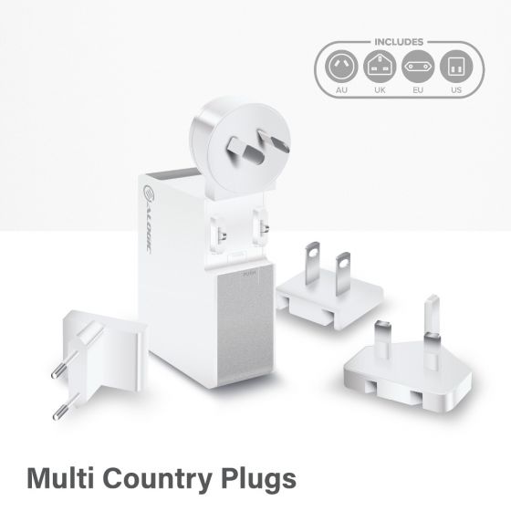 ALOGIC USB-C Vegglader 60W Travel Edition