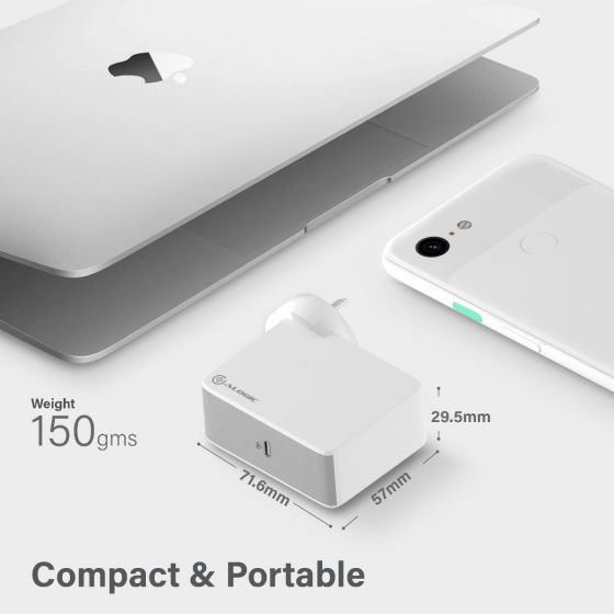 ALOGIC USB-C Vegglader 60W Travel Edition