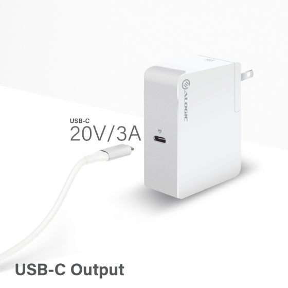 ALOGIC USB-C Vegglader 60W Travel Edition