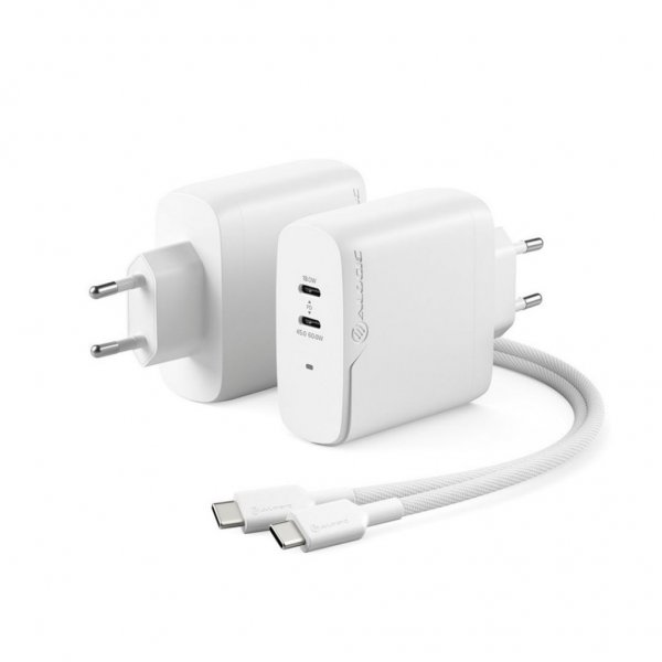 ALOGIC Rapid Power 2-ports (45+18W) GaN lader inkl. 2m USB-C ladekabel