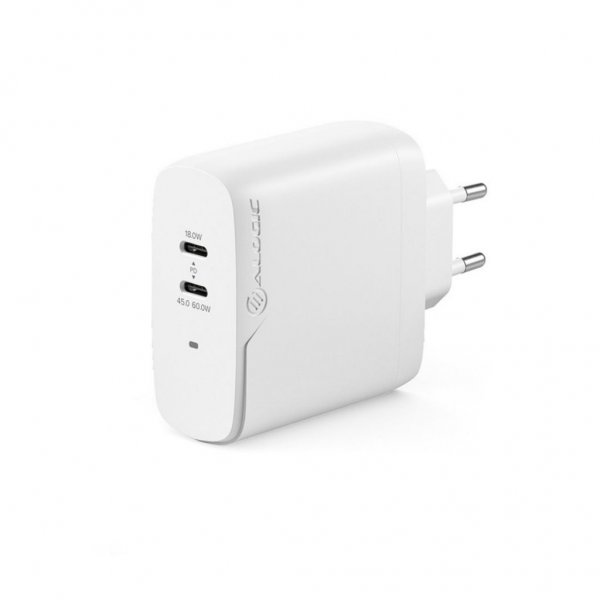 ALOGIC Rapid Power 2-ports (45+18W) GaN lader inkl. 2m USB-C ladekabel
