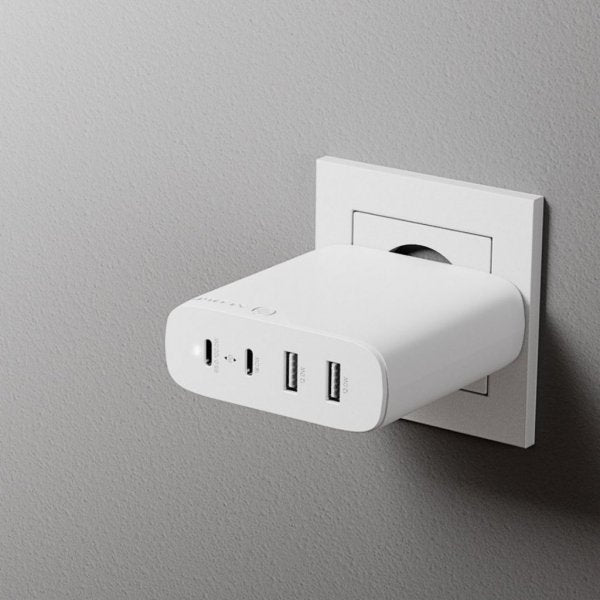 ALOGIC Rapid Power 4-ports 100W GaN-lader inkl. 2 meters USB-C-ladekabel