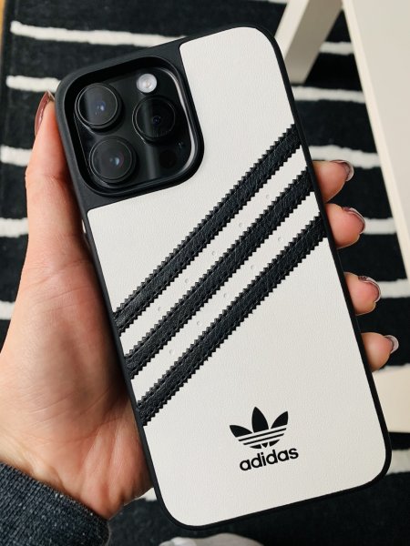 Adidas iPhone 14 Pro Max Deksel 3 Stripes Snap Case Hvit Svart