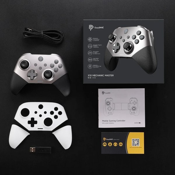 EasySMX X10 Mechanic Master Game Control Wireless/Gjenget sølv