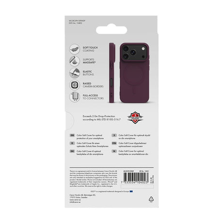 X2O iPhone 17 Pro Max/iPhone 18 Pro Max Deksel Mag Color Lilla
