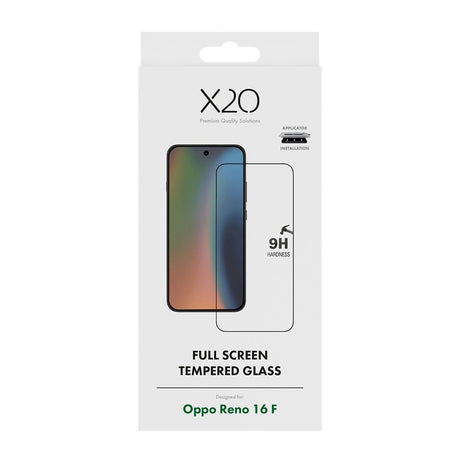 X2O Oppo Reno16 F Skjermbeskytter Premium Full Screen