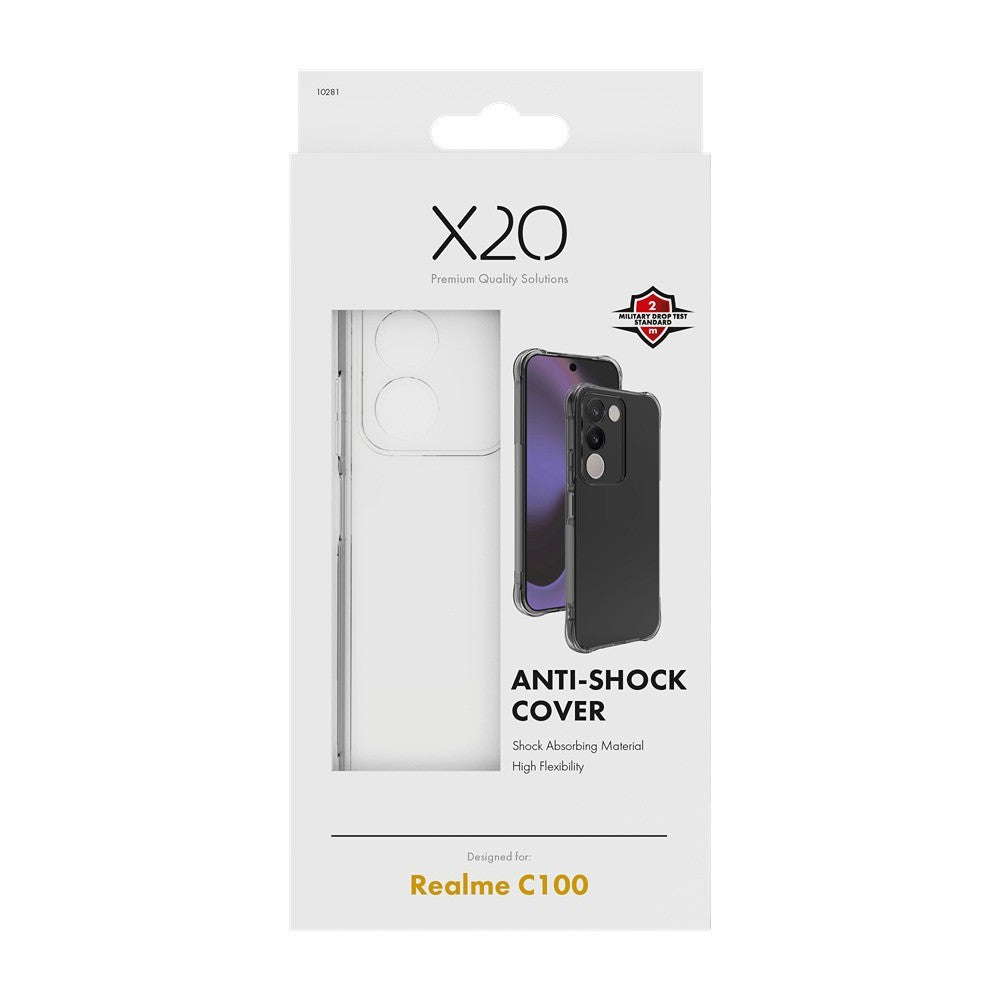 X2O Realme C100 Deksel Anti-Shock Klar