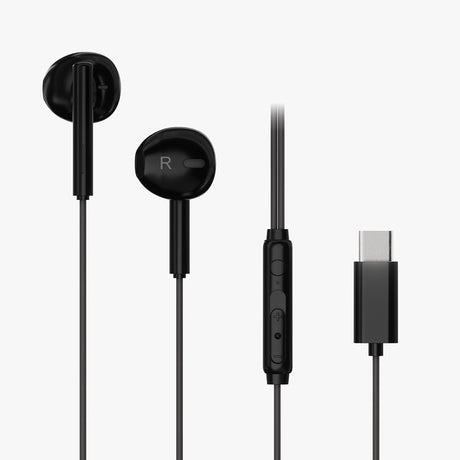 X2O Trådade Hodetelefoner USB-C Capsule 1.2m Svart