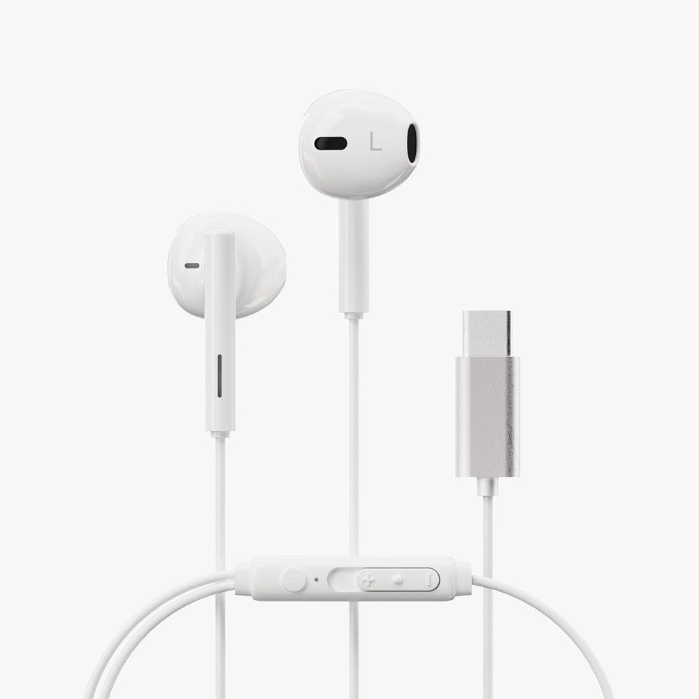 X2O Trådade Hodetelefoner USB-C Capsule 1.2m Hvit