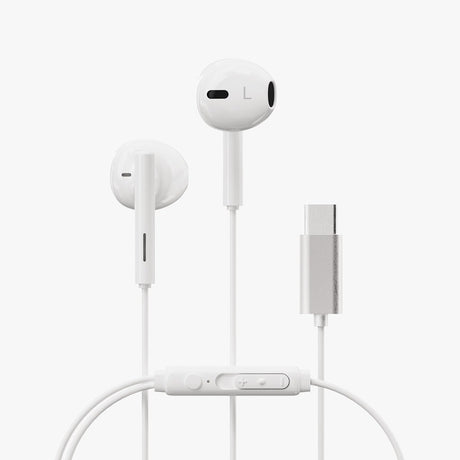 X2O Trådade Hodetelefoner USB-C Capsule 1.2m Hvit