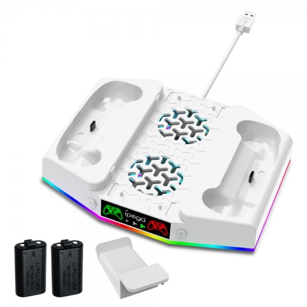 Ipega Xbox Series S Dokkingstasjon med vifte og headset-holder