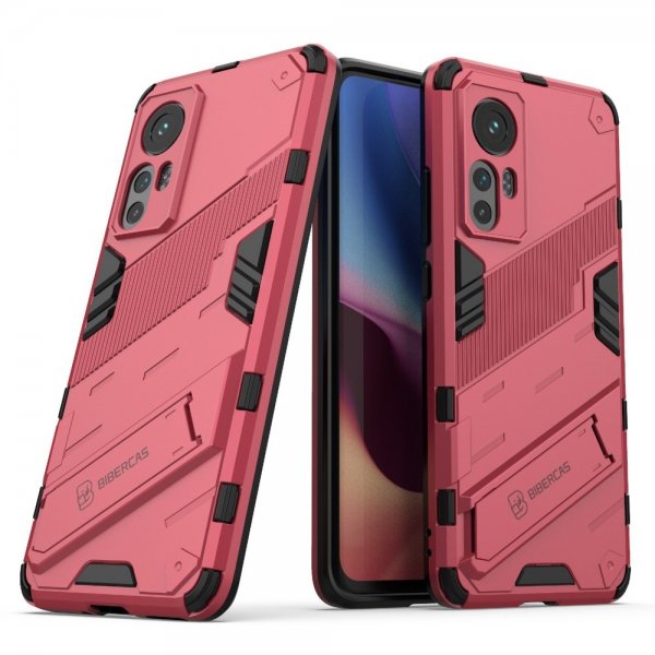 Xiaomi 12/12X Deksel med Stativ Magenta