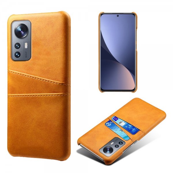 Xiaomi 12/12X Deksel med To Kortlommer Lysebrun