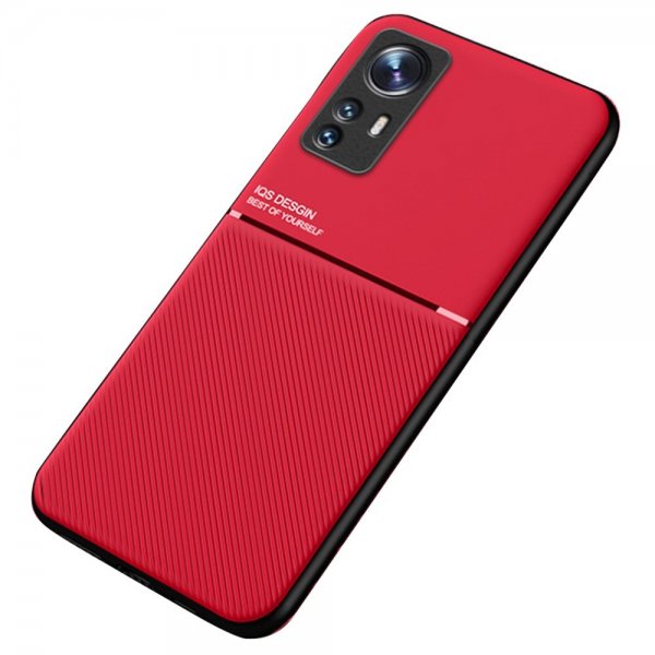 Xiaomi 12 Pro Deksel med Metallplate Rød