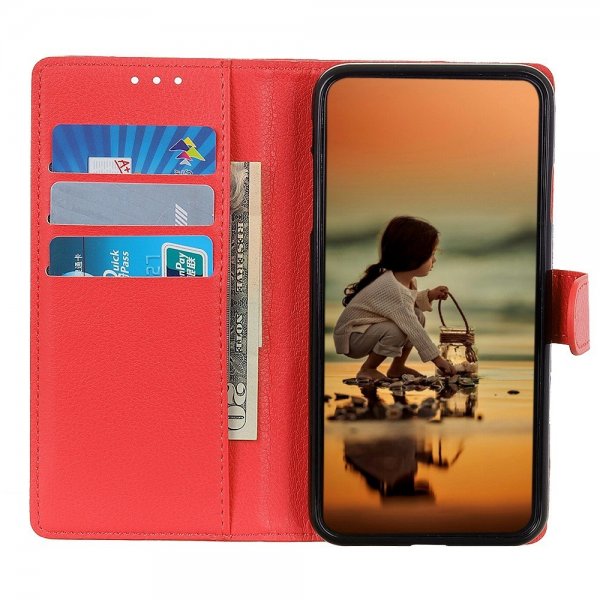Xiaomi 12T/12T Pro Etui Litchi Rød