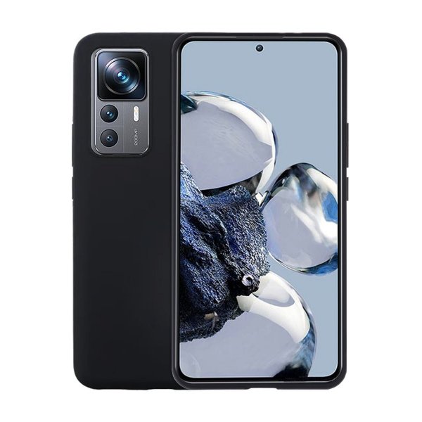 Xiaomi 12T/12T Pro Deksel Silikon Svart