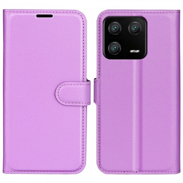 Xiaomi 13 Pro Etui Litchi Lilla