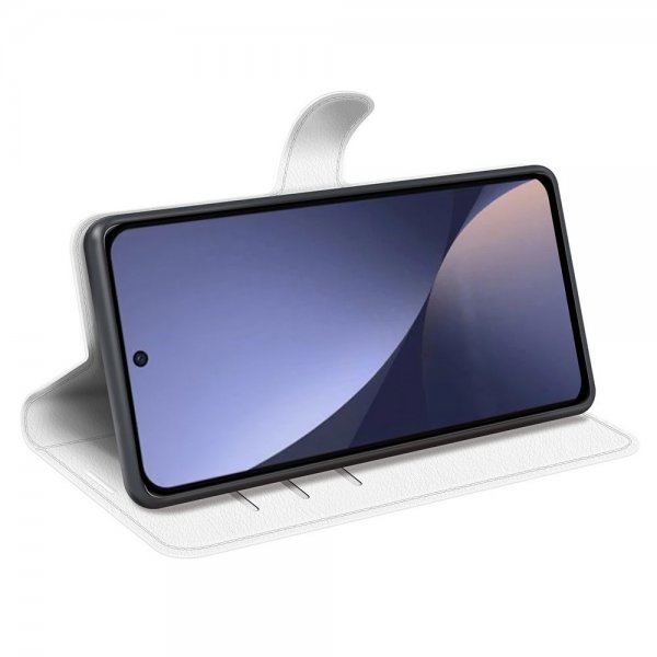 Xiaomi 13 Pro Etui Litchi Hvit