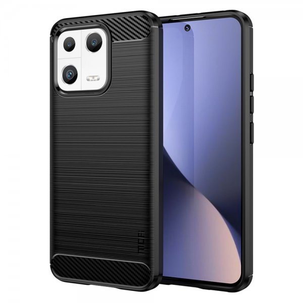 Mofi Xiaomi 13 Deksel Børstet Karbonfibertekstur Svart