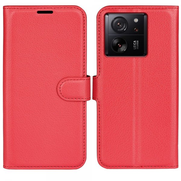 Xiaomi 13T/13T Pro Etui Litchi Rød