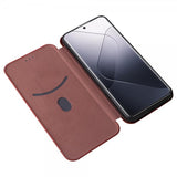 Xiaomi 14 Etui Karbonfibertekstur Brun
