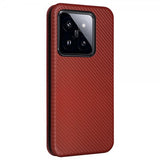 Xiaomi 14 Etui Karbonfibertekstur Brun